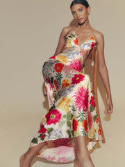 Poppies Silk Dress - Fabrizia