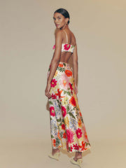 Poppies Silk Dress - Fabrizia