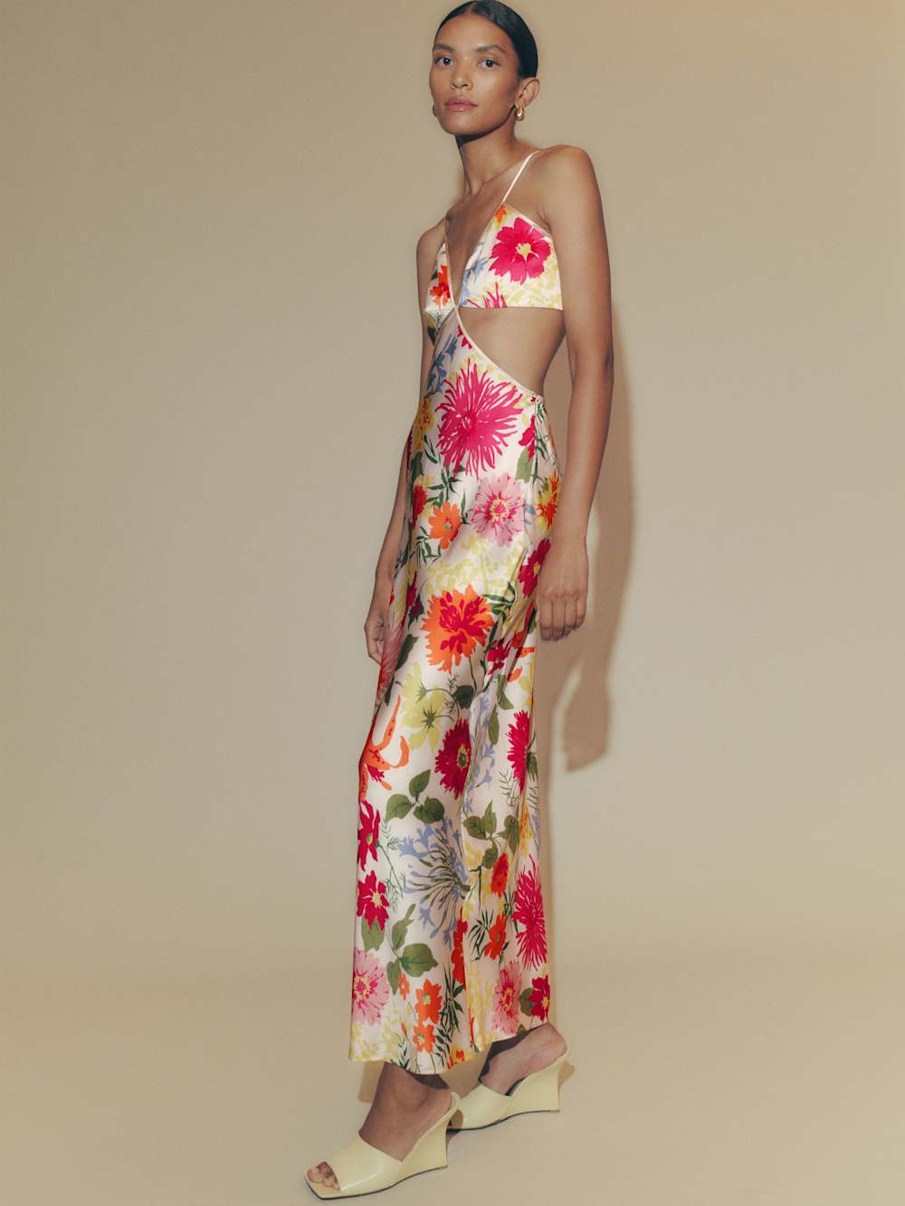 Poppies Silk Dress - Fabrizia