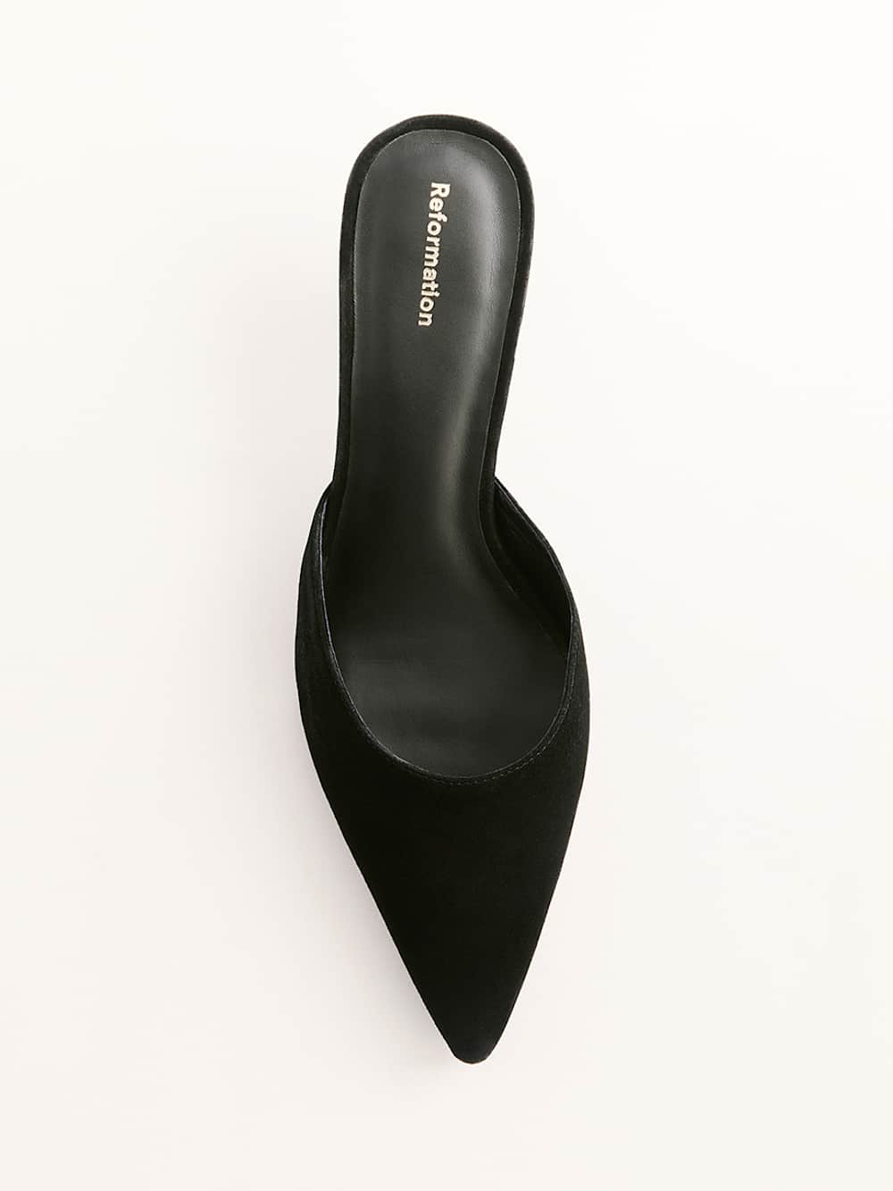 Wilda Kitten Mule - Black Suede