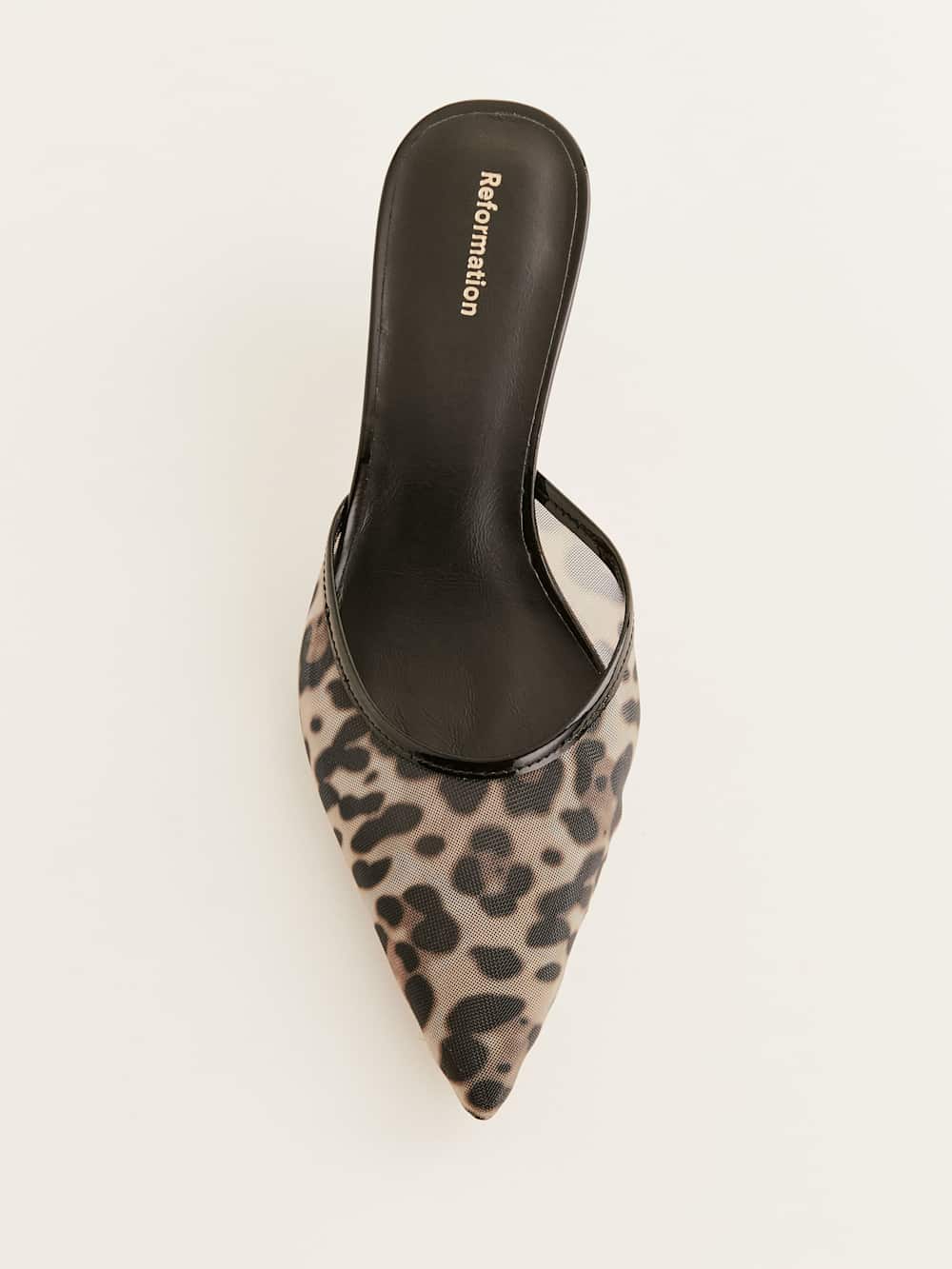 Wilda Kitten Mule - Leopard Mesh