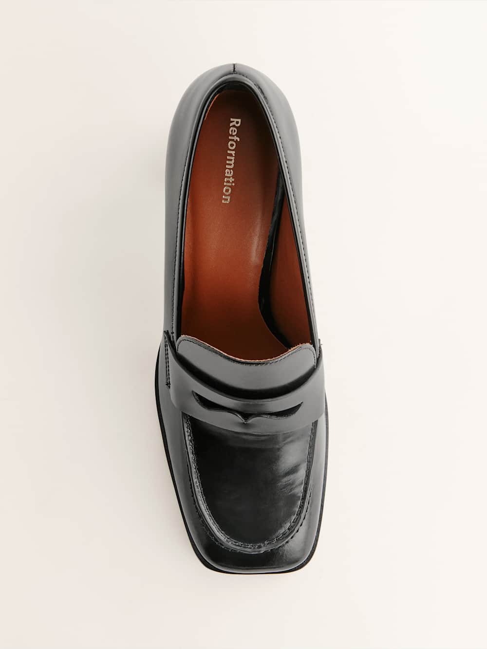 Nadine Heeled Loafer - Black
