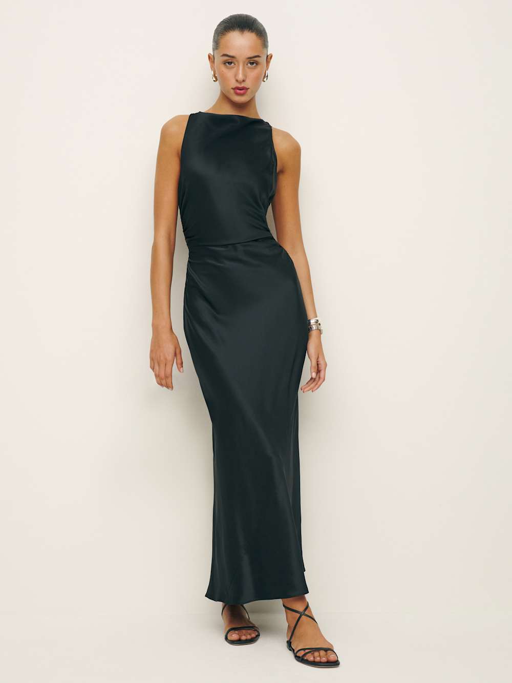 Casette Silk Dress - Black
