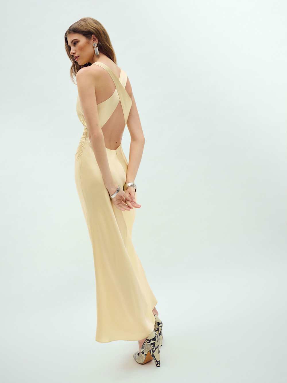 Casette Silk Dress - Blonde