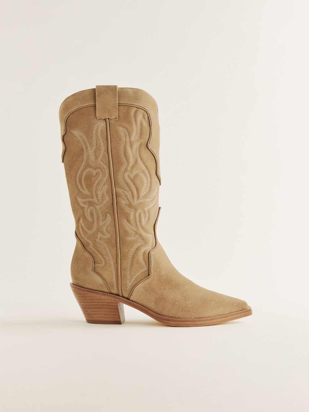 Olive Western Boot - Toasted Coconut
