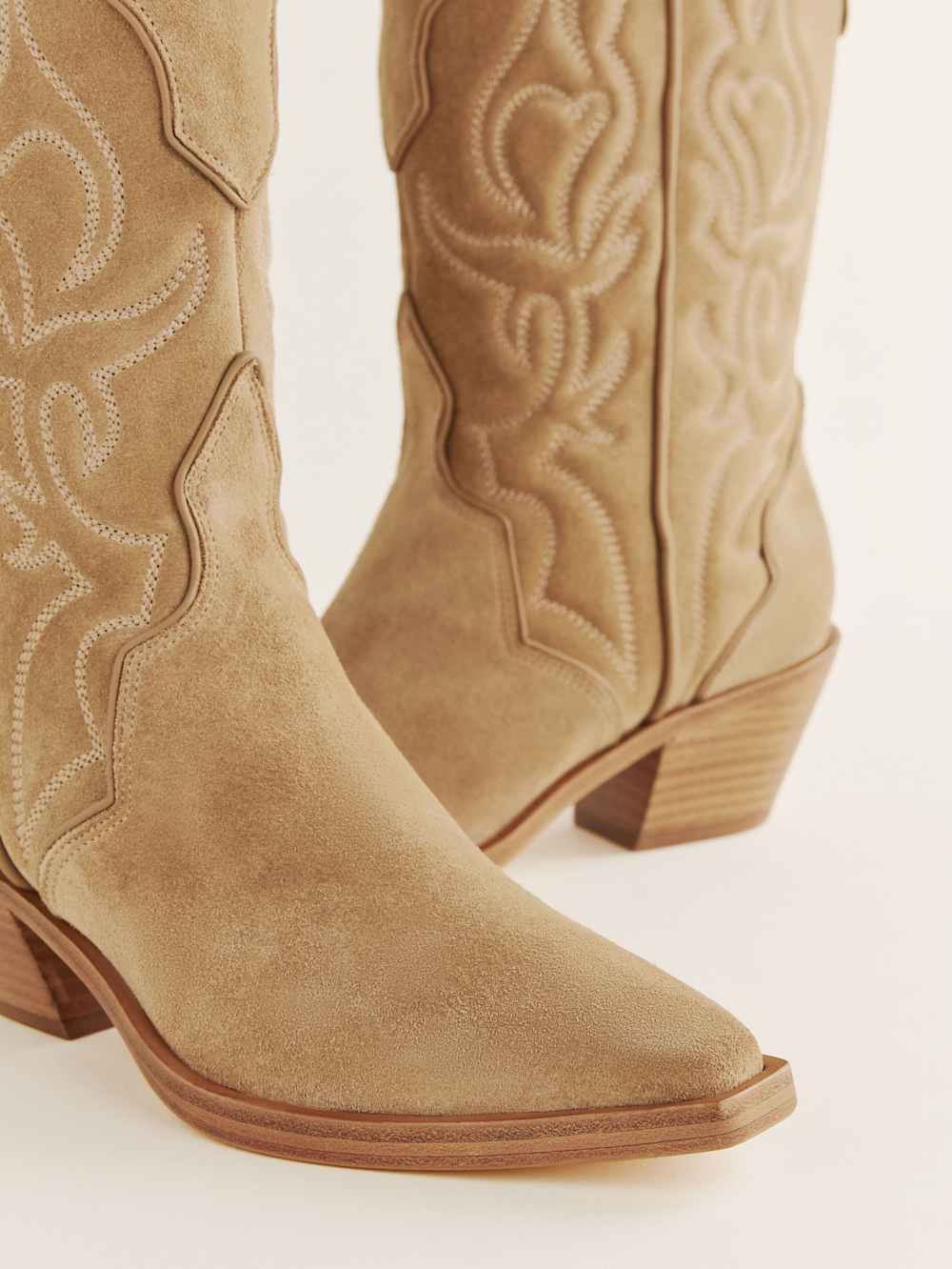 Olive Western Boot - Toasted Coconut
