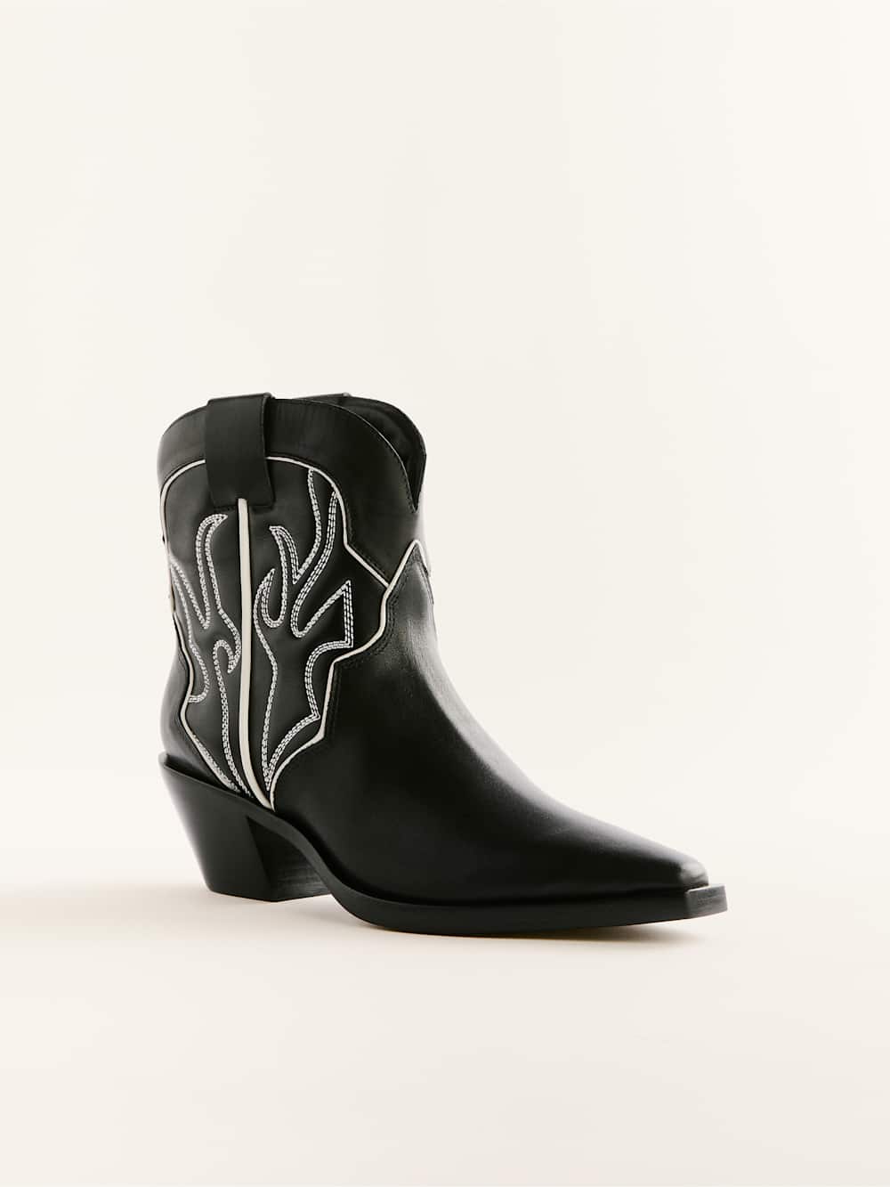 Otto Mini Western Boot - Black / Ivory