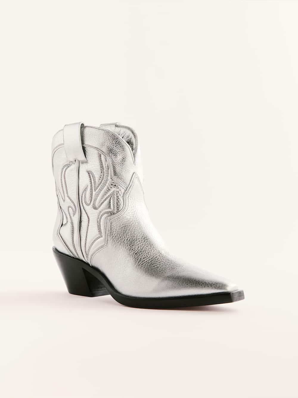 Otto Mini Western Boot - Silver