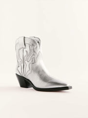 Otto Mini Western Boot - Silver