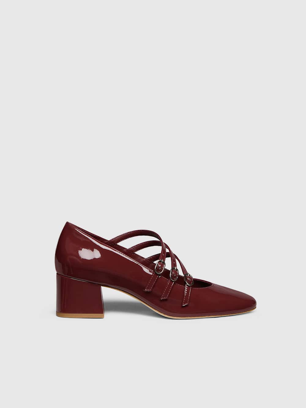 Mimi Buckle Pump - Berry Jam Patent