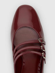 Mimi Buckle Pump - Berry Jam Patent