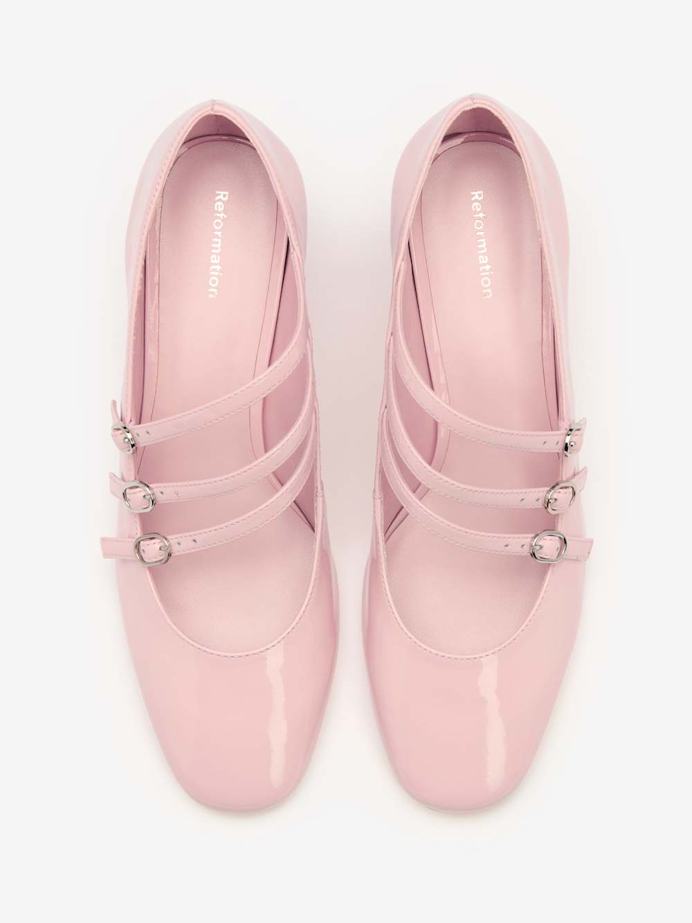 Mimi Buckle Pump - Powder Pink Patent