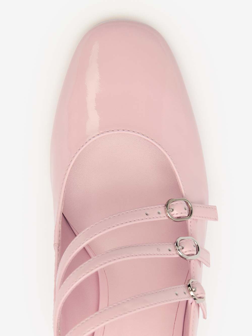 Mimi Buckle Pump - Powder Pink Patent