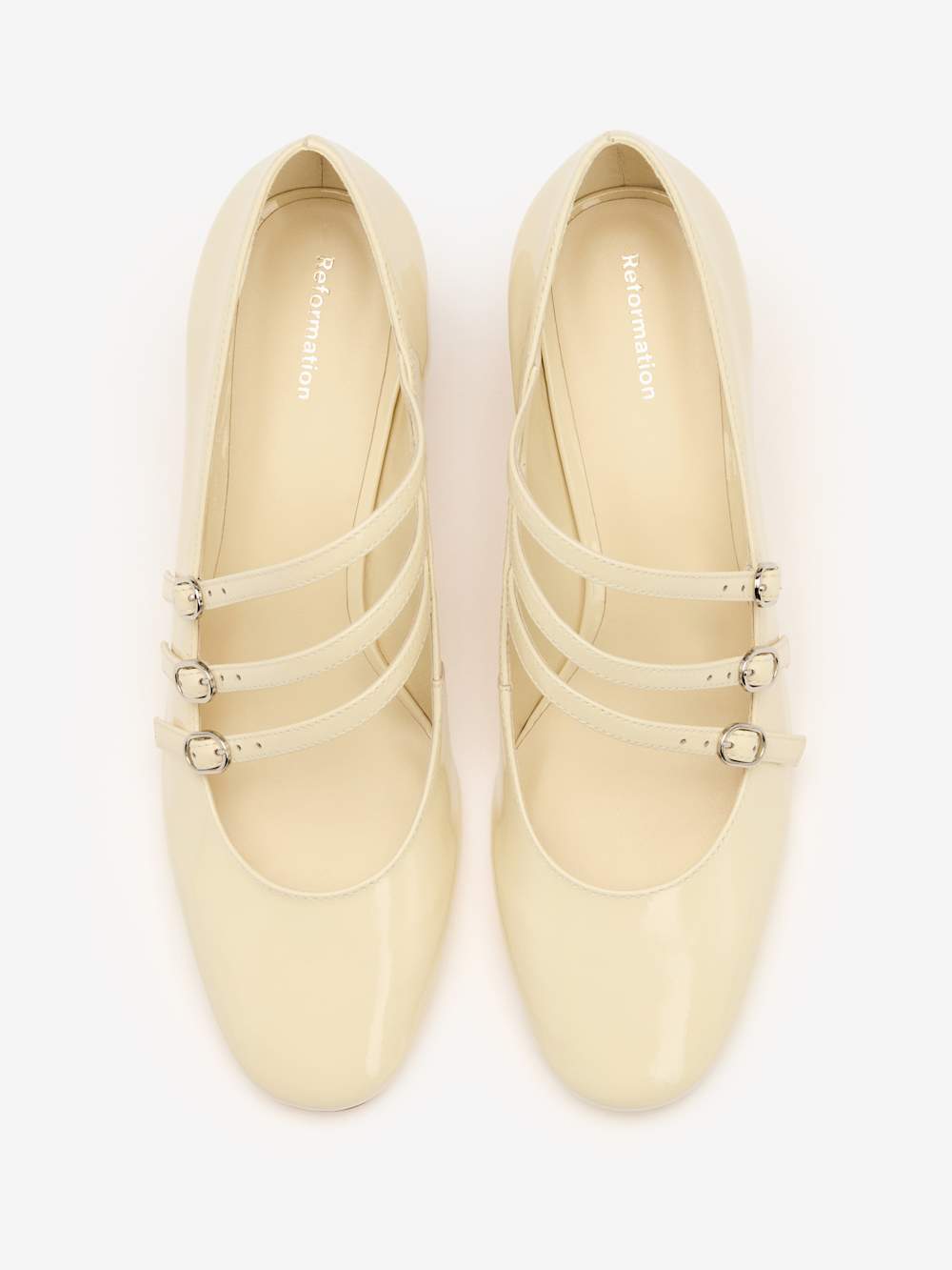 Mimi Buckle Pump - Cream Puff Patent