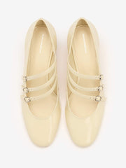 Mimi Buckle Pump - Cream Puff Patent