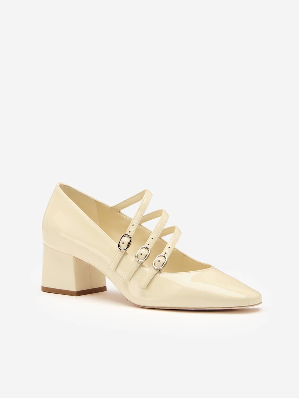 Mimi Buckle Pump - Cream Puff Patent