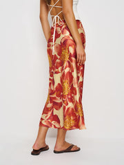 Layla Silk Skirt - Summer Day