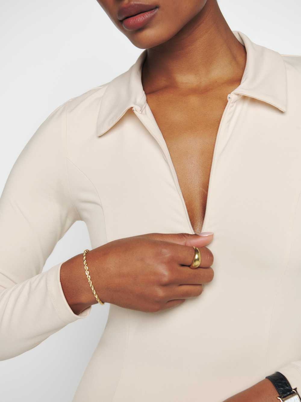 Desirae Ecostretch Dress - Almond