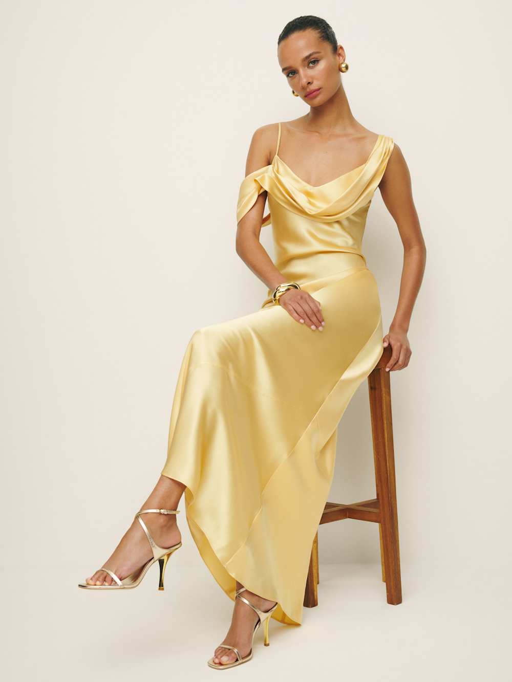 Ronda Silk Dress - Sunshine