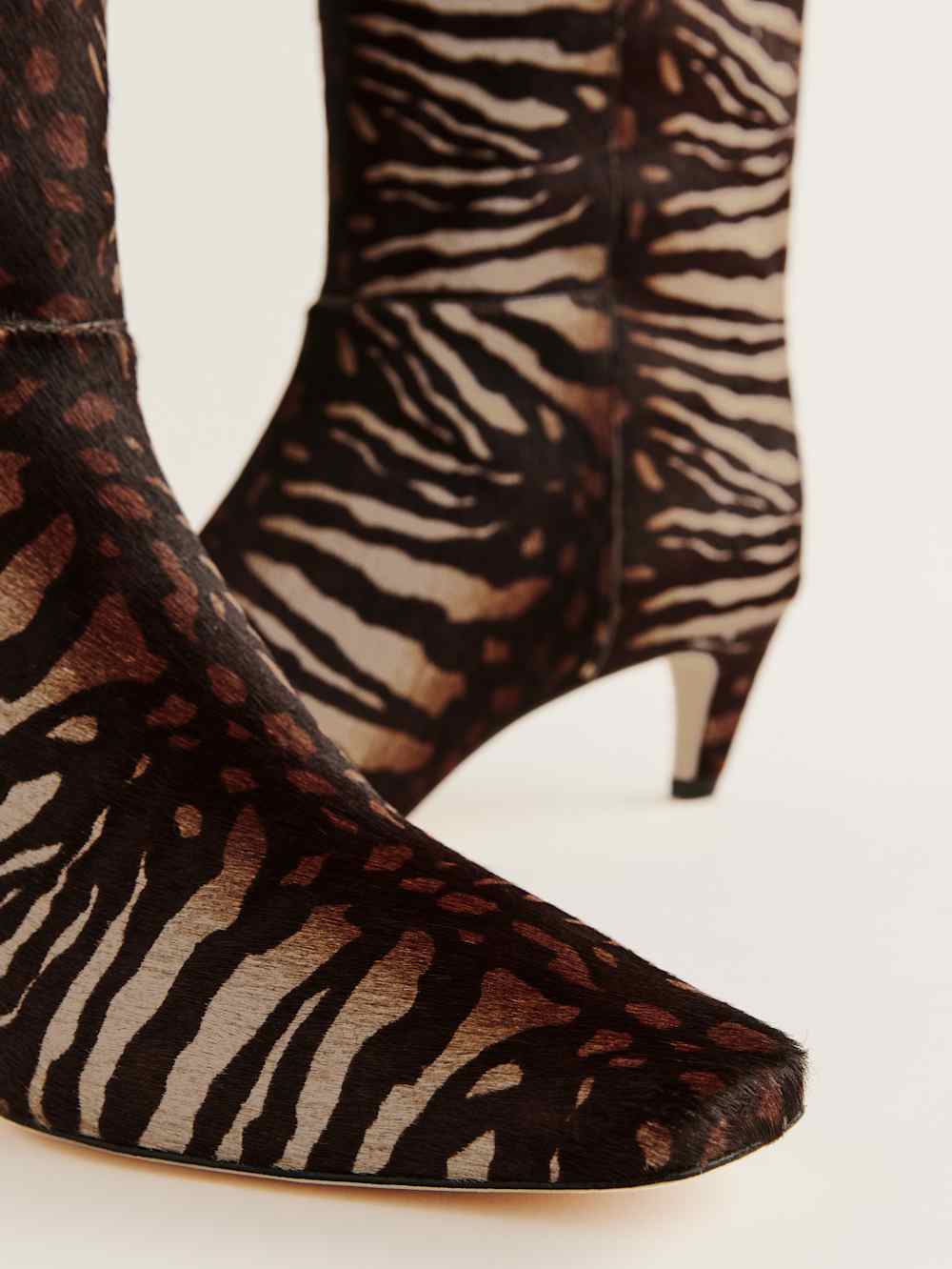 Remy Knee Boot - Hyena Haircalf