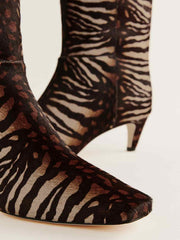 Remy Knee Boot - Hyena Haircalf