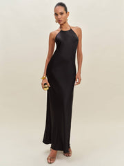 Jeany Silk Dress - Black