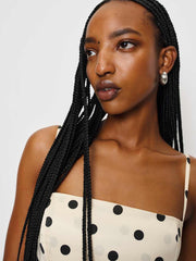 Overland Silk Top - Sundae Dot