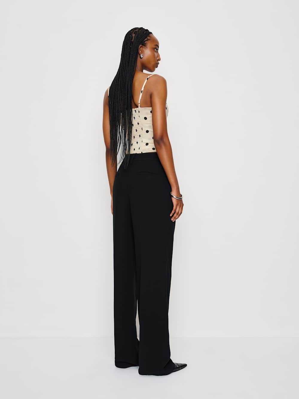 Overland Silk Top - Sundae Dot