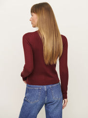 Hermia Regenerative Merino Polo - Chianti