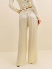 Petites Olina Silk Pant - Sugar