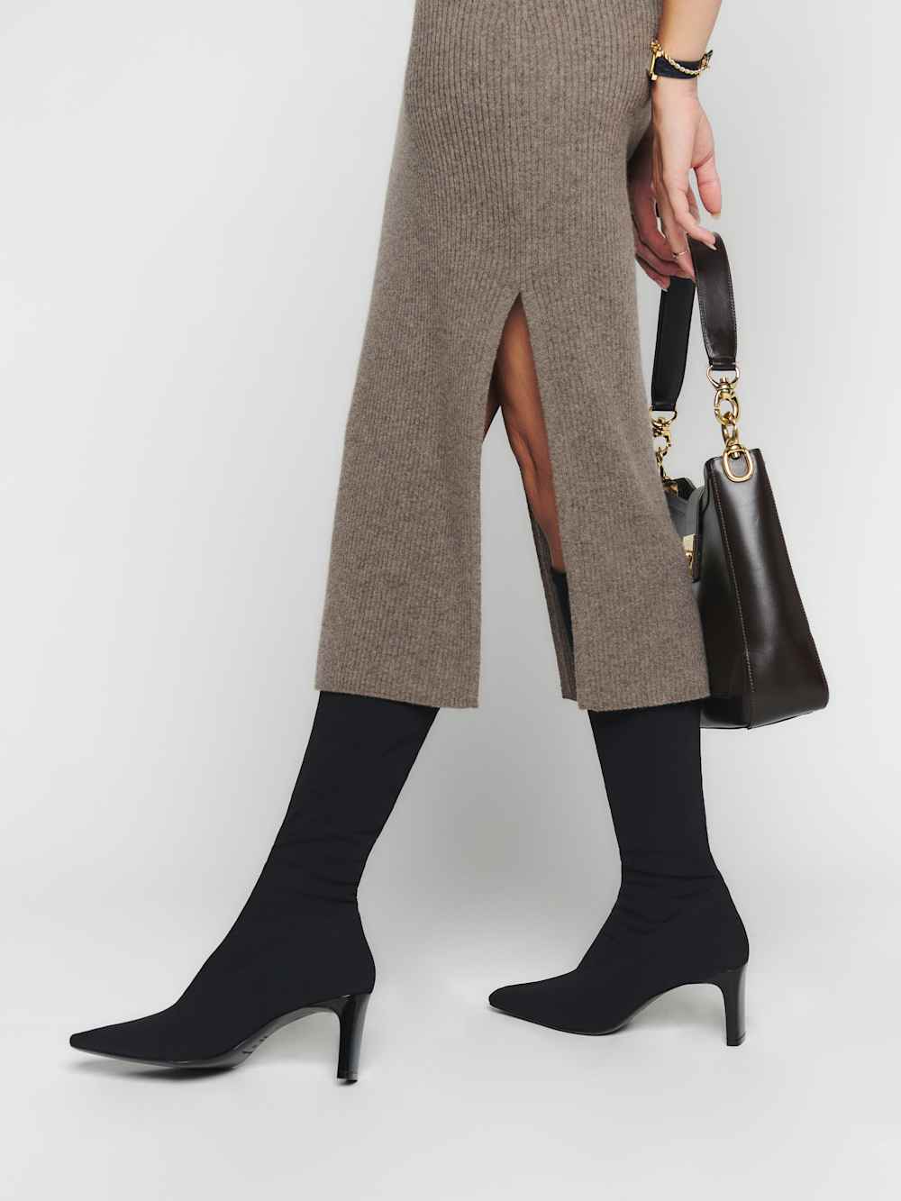 Rosa Stretch Knee Boot - Black