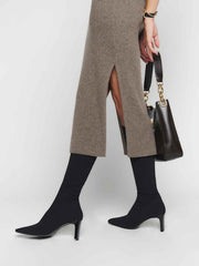 Rosa Stretch Knee Boot - Black