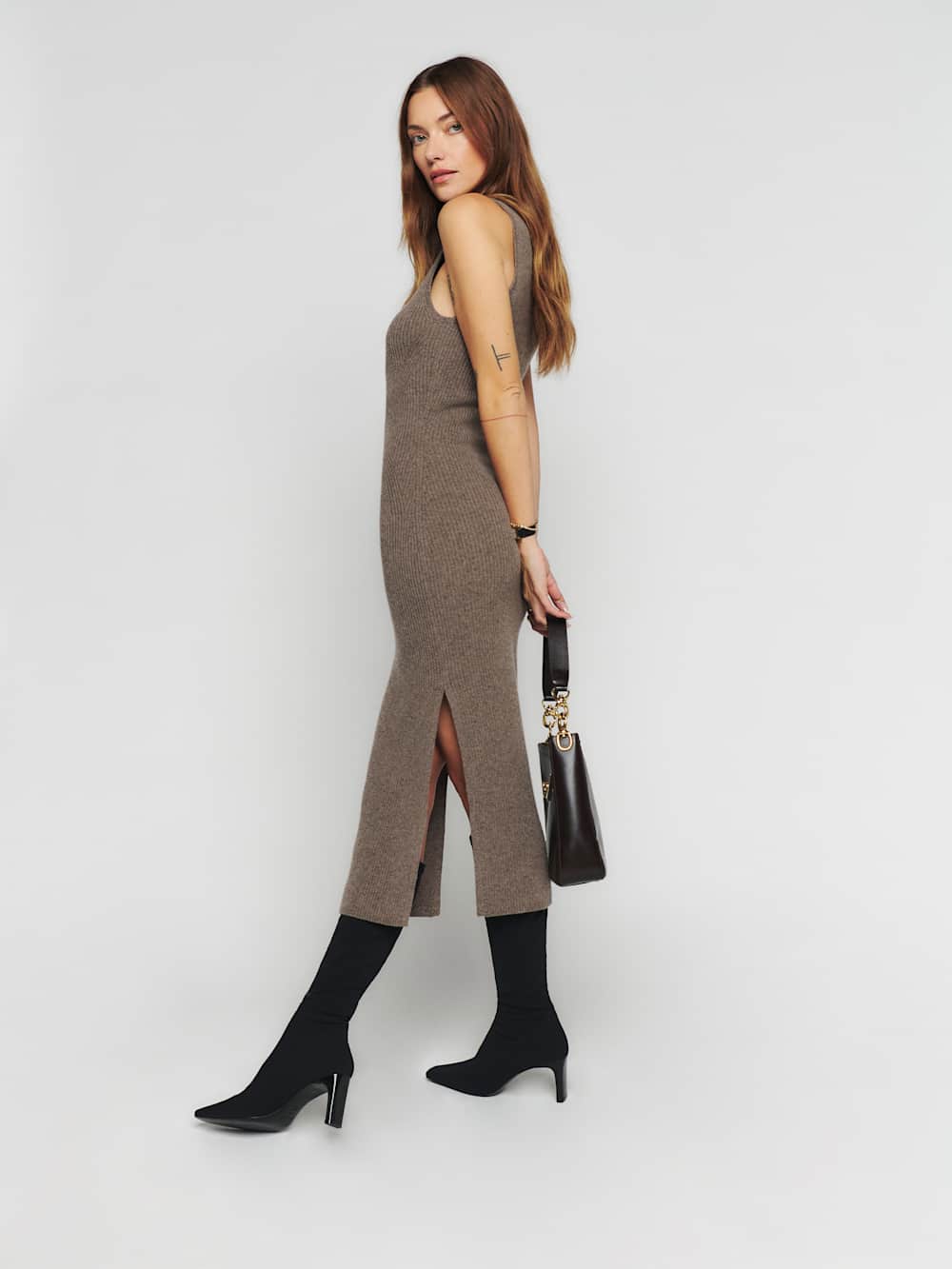 Rosa Stretch Knee Boot - Black