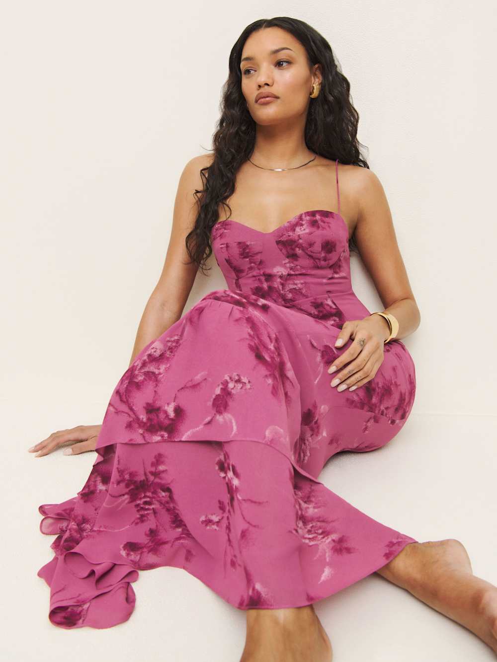 Fallon Dress - Hothouse Rose