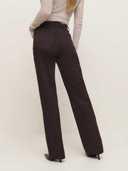 Val 90s Mid Rise Straight Jeans - Mole