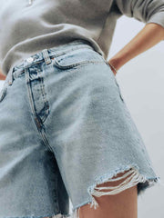 Raye Mid Rise 6” Relaxed Jean Shorts - Tenaya