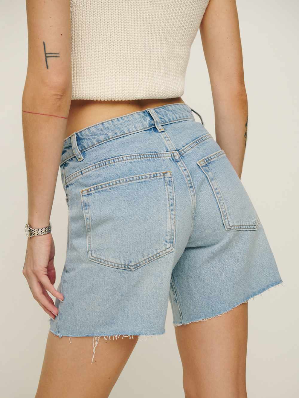 Raye Mid Rise 6” Relaxed Jean Shorts - Tenaya