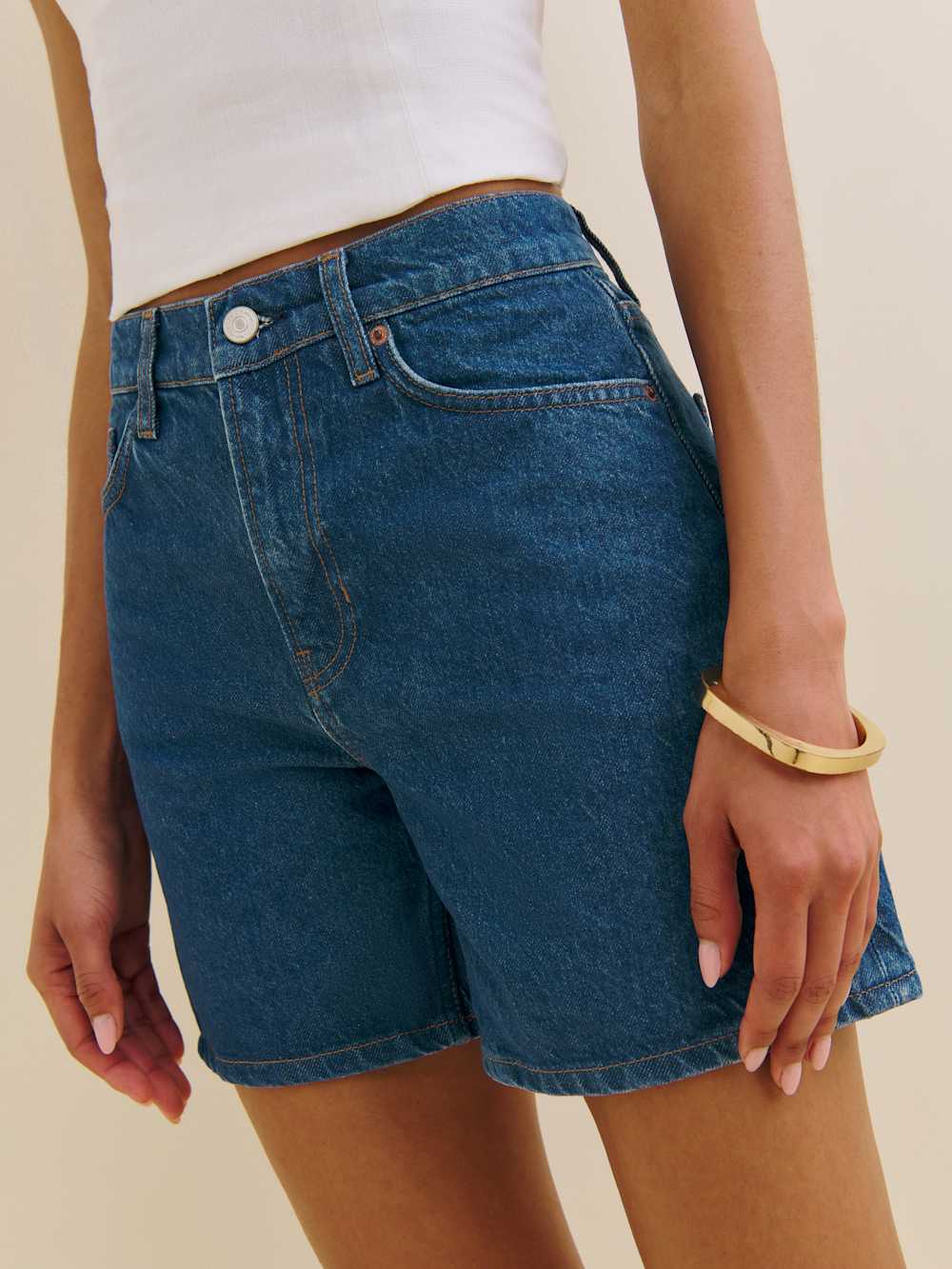 Raye Mid Rise 6” Relaxed Jean Shorts - Cleary
