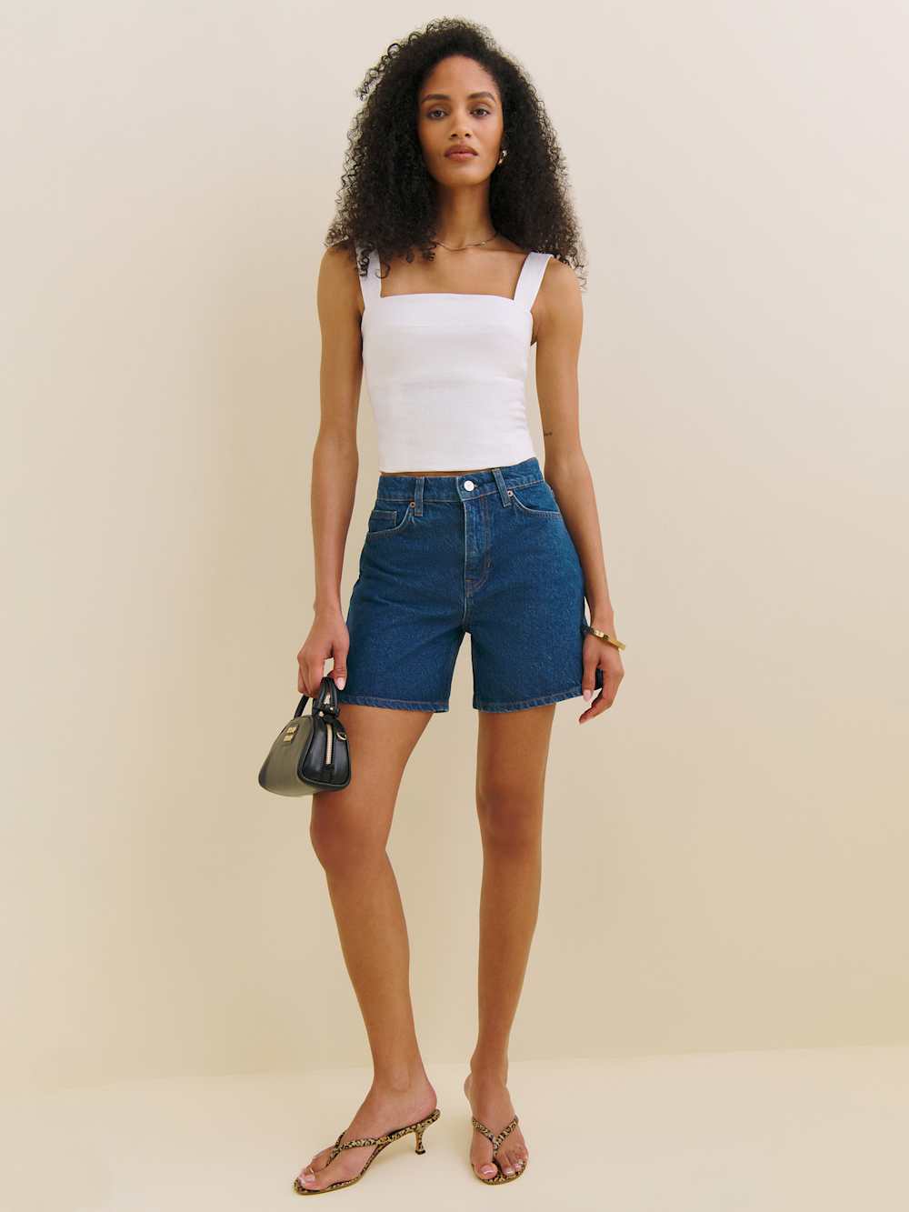 Raye Mid Rise 6” Relaxed Jean Shorts - Cleary
