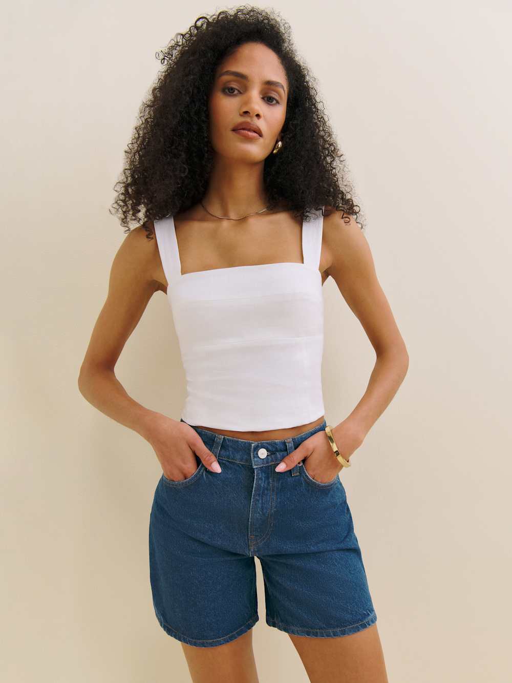Raye Mid Rise 6” Relaxed Jean Shorts - Cleary