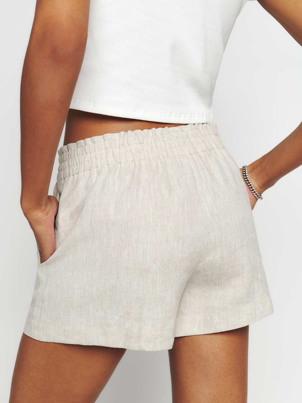 Mila Linen Short - Oatmeal
