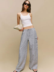 Ethan Linen Pant - Vineyard