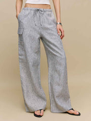 Ethan Linen Pant - Vineyard