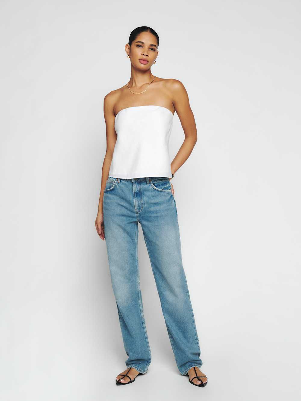Spritz Linen Top - White