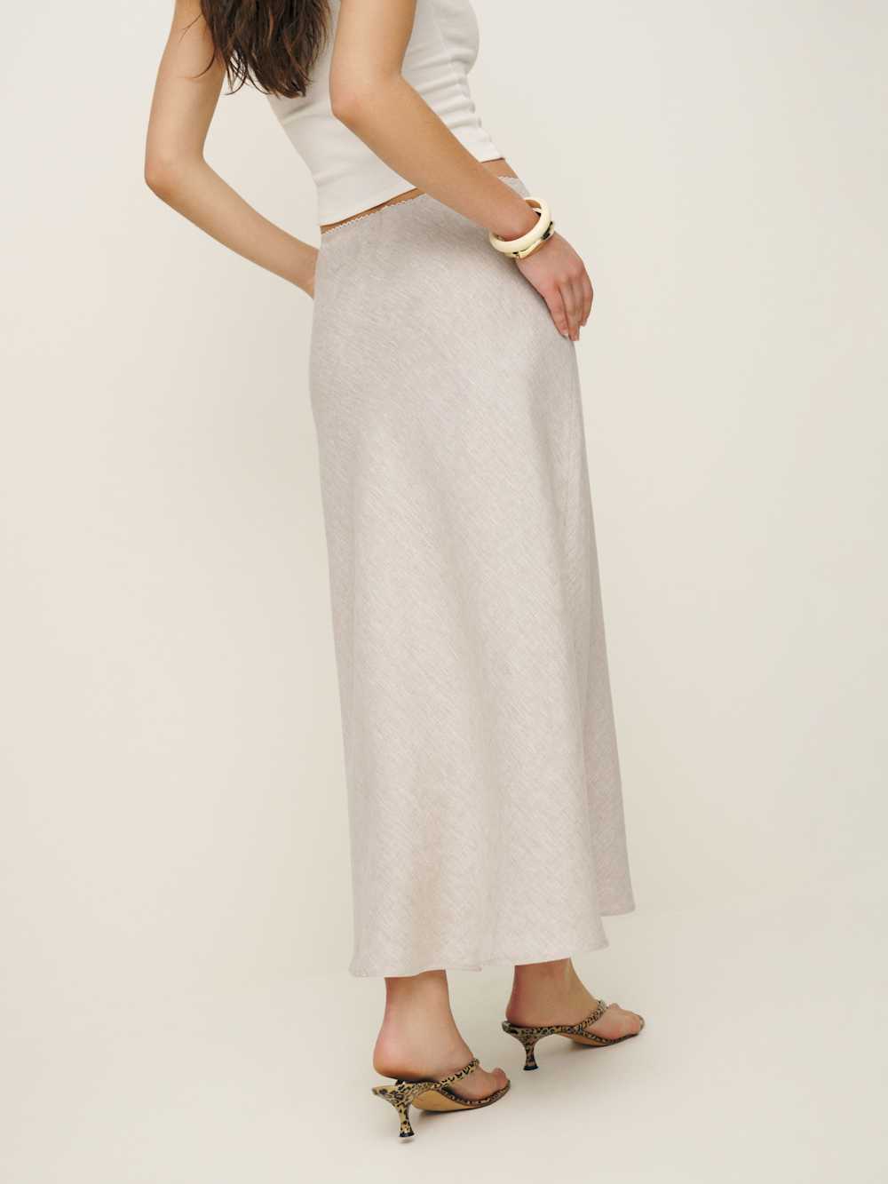 Layla Linen Skirt - Oatmeal