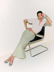 Layla Linen Skirt - Salvia
