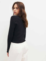 Joanne Cotton Cardigan - Black