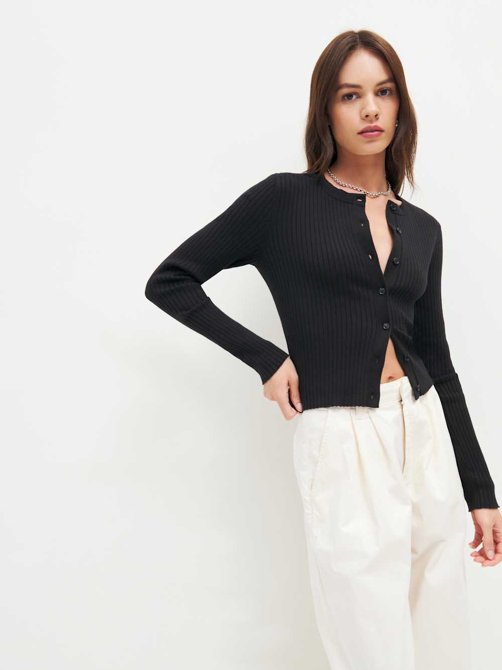 Joanne Cotton Cardigan - Black