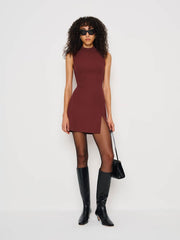 Skylar Knit Dress - Chianti