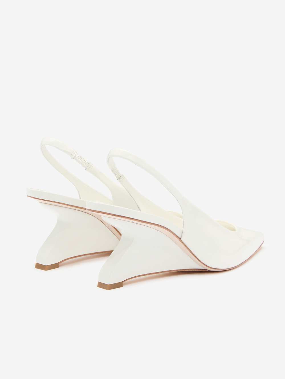 Westlyn Closed Toe Wedge - White Patent